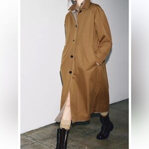 Zara Reversible Trench Coat ZW Collection NWOT